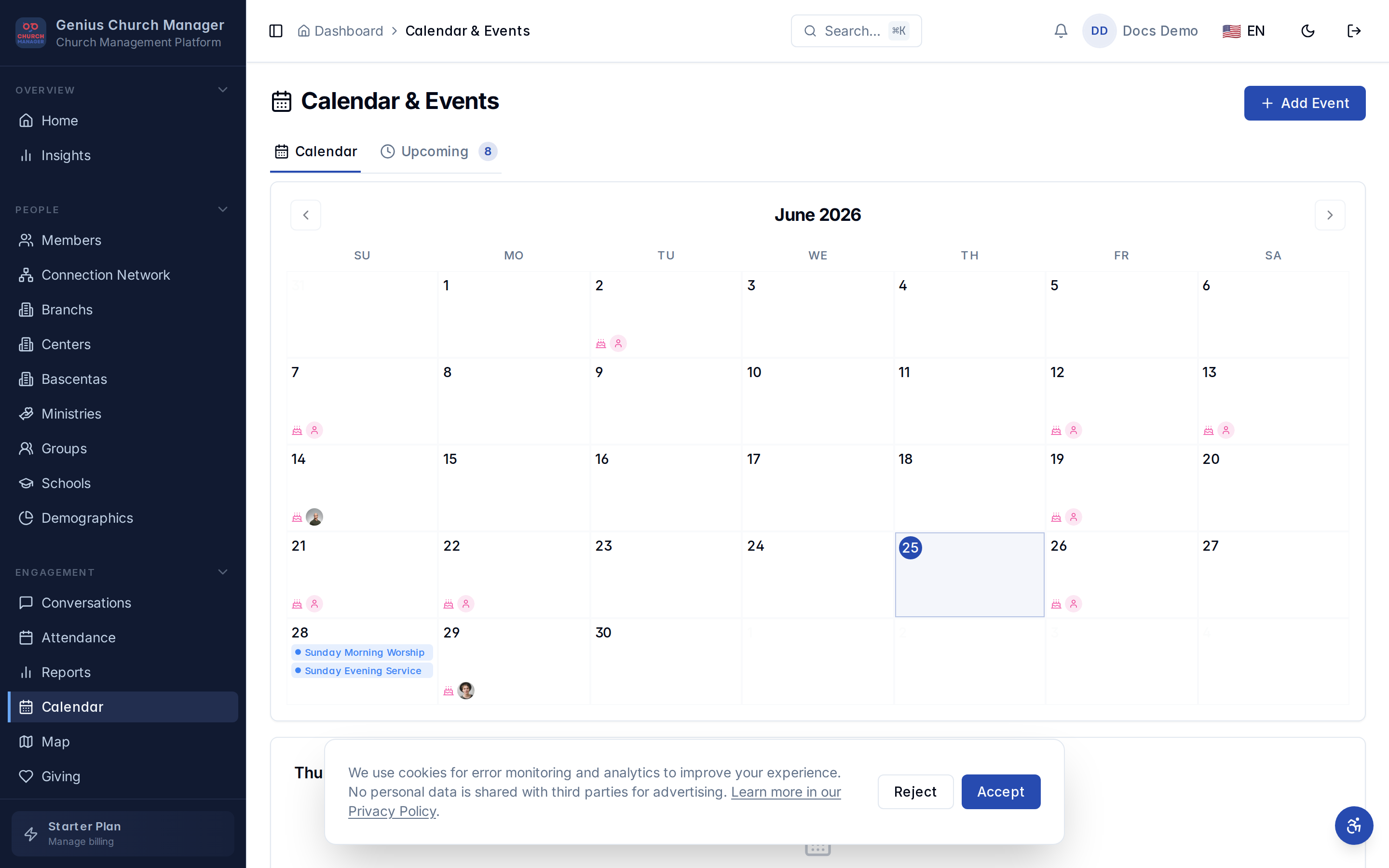 Diálogo de nuevo evento